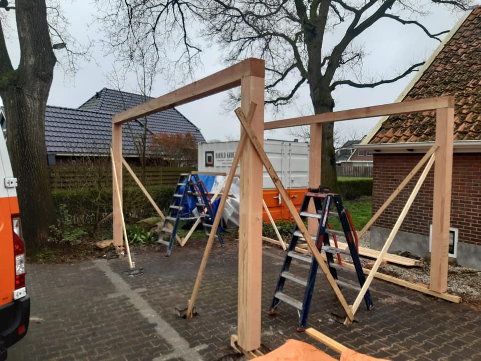 Schuur, Carport Schutting | Harald Kroezen Bouw 92369503_2540856252897358_2034434392167809024_n